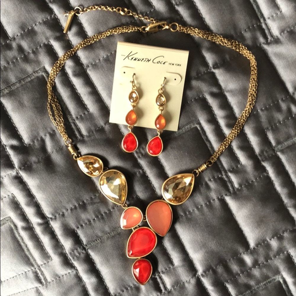 Kenneth Cole necklace and earrings set